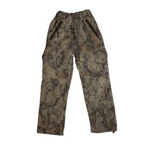 Natural Gear Boys Fleece Camouflage Cargo Sweat Pants Small Polyester 20.5" Inse